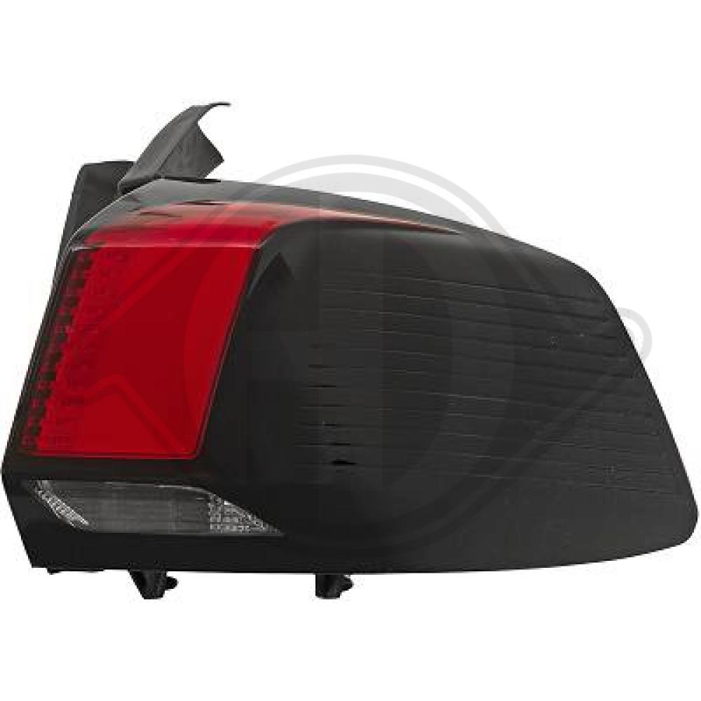 DIEDERICHS Baglygte 4236590 LED højre for PEUGEOT