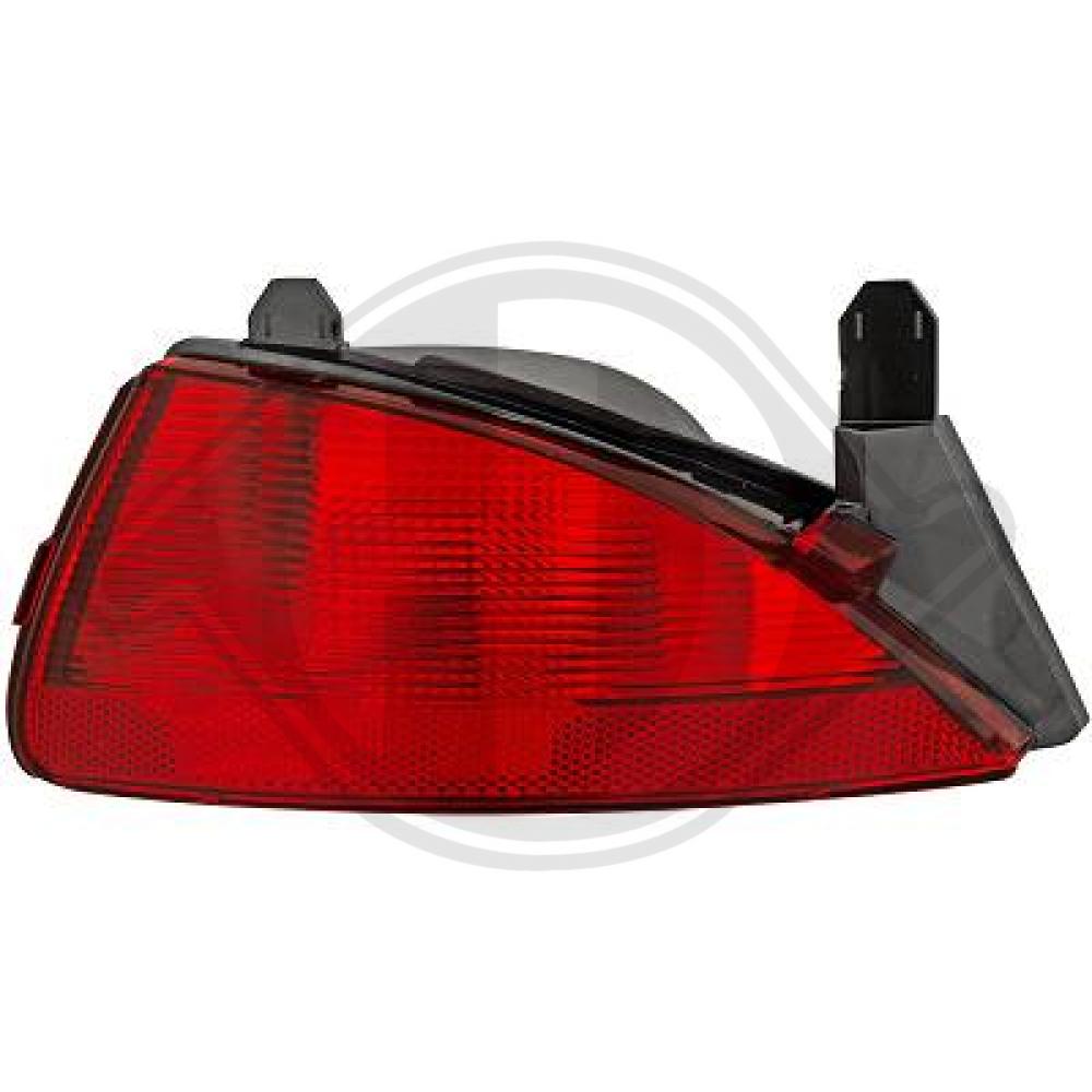 DIEDERICHS Tågebaglygte 4446094 P21W højre for RENAULT