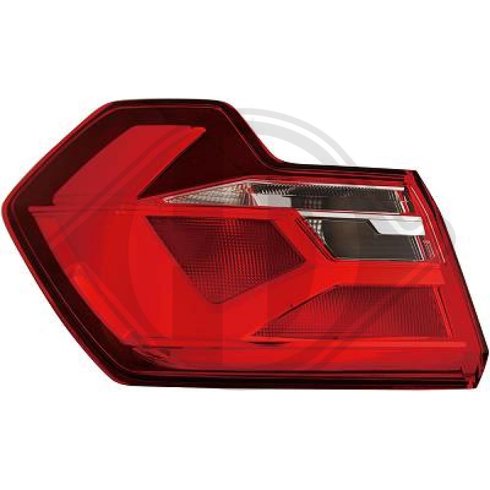 DIEDERICHS Baglygte 1081091 P21W venstre for AUDI