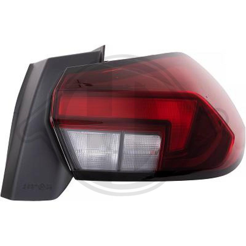 DIEDERICHS Baglygte 1816090 W16W højre for OPEL