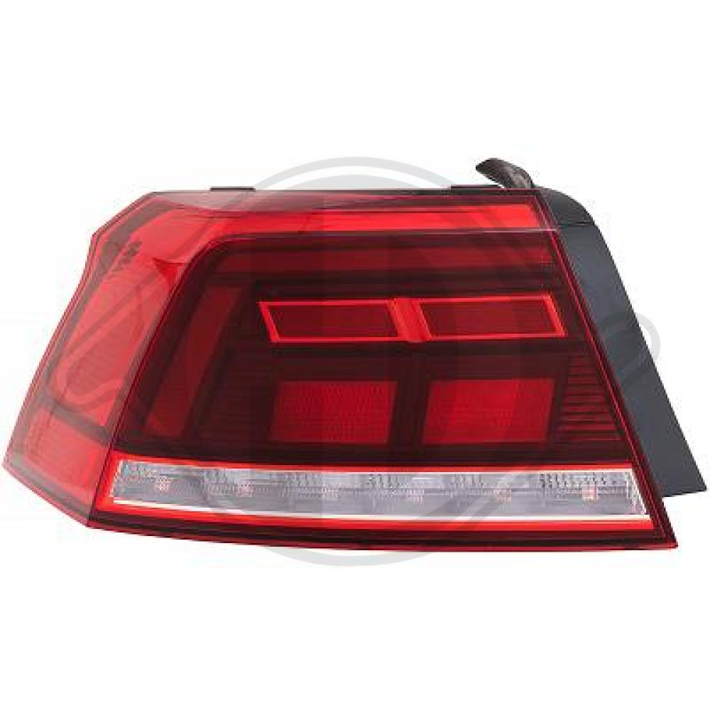 DIEDERICHS Baglygte 2249291 LED venstre for VW
