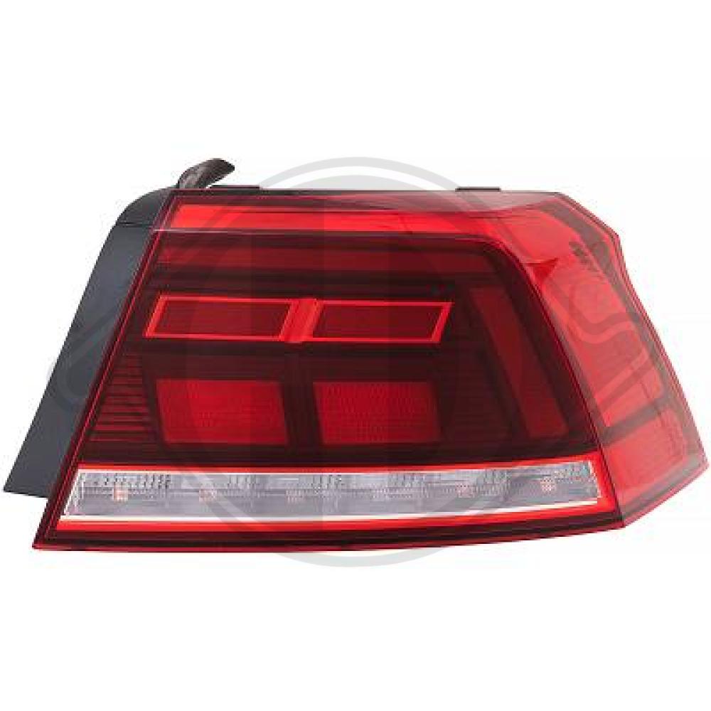DIEDERICHS Baglygte 2249290 LED højre for VW