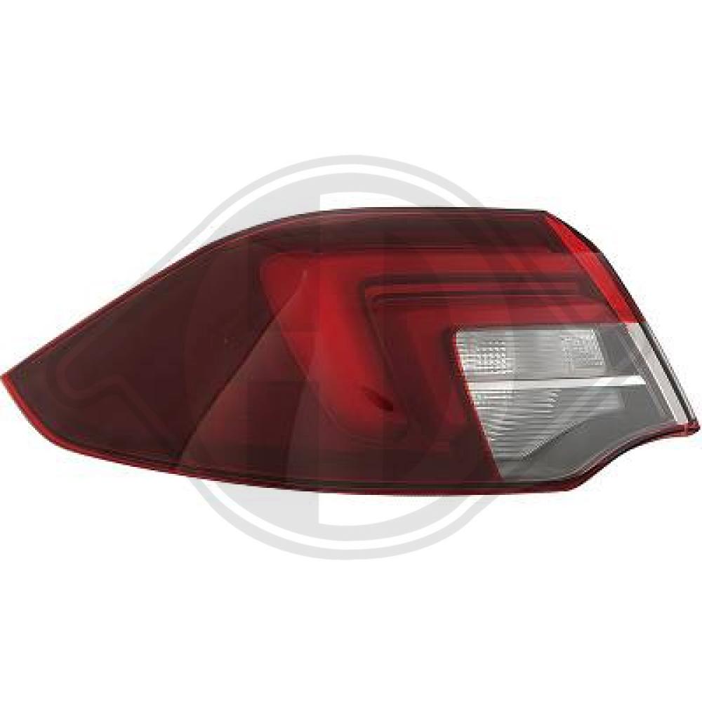 DIEDERICHS Baglygte 1828091 PY21W venstre for OPEL