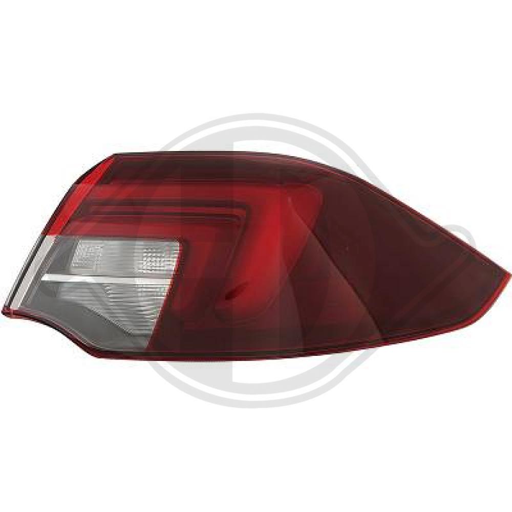 DIEDERICHS Baglygte 1828090 PY21W højre for OPEL