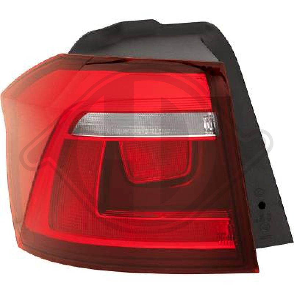 DIEDERICHS Baglygte 2216793 venstre for VW