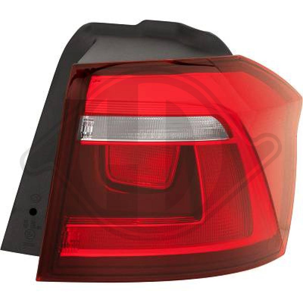 DIEDERICHS Baglygte 2216792 højre for VW
