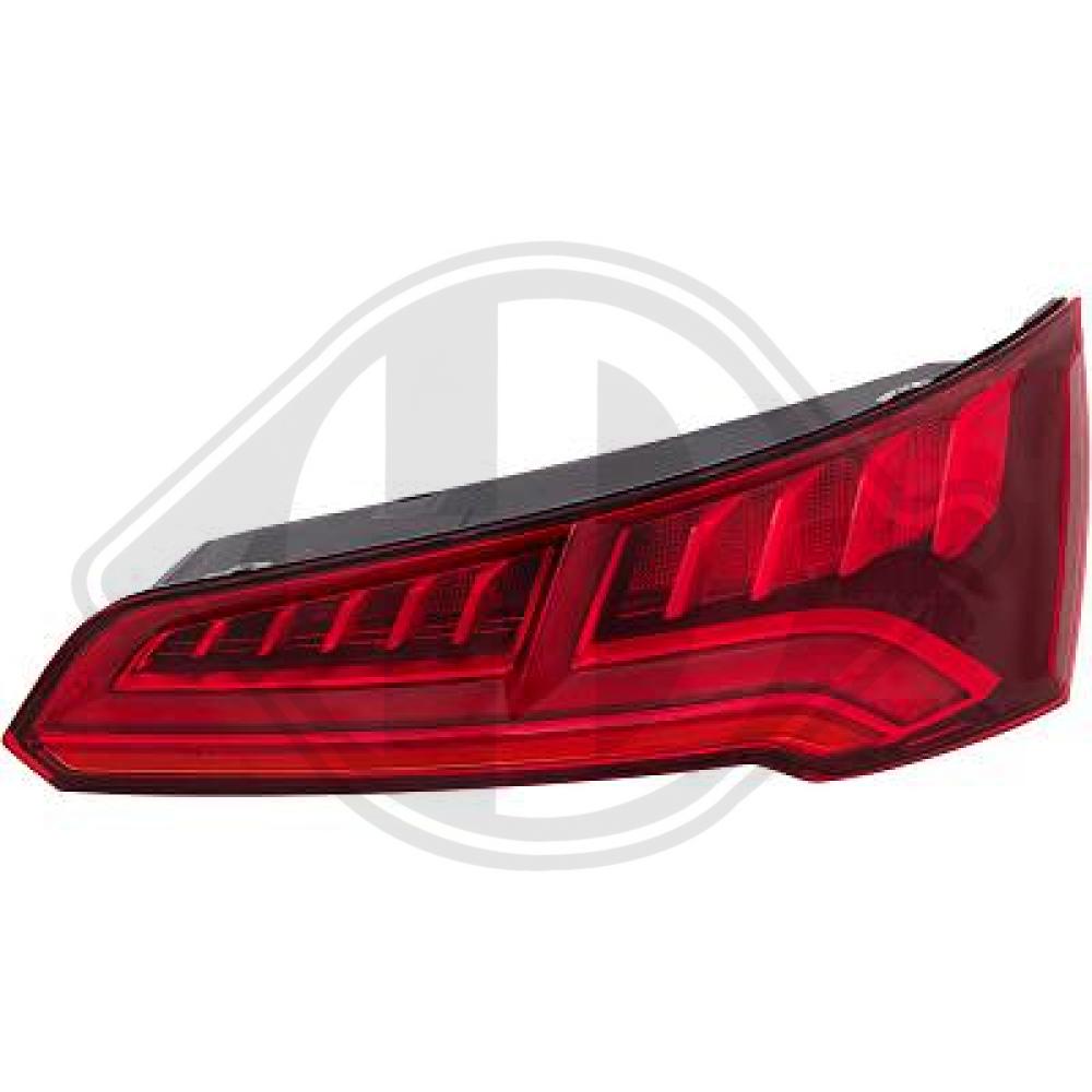DIEDERICHS Baglygte 1076090 højre for AUDI