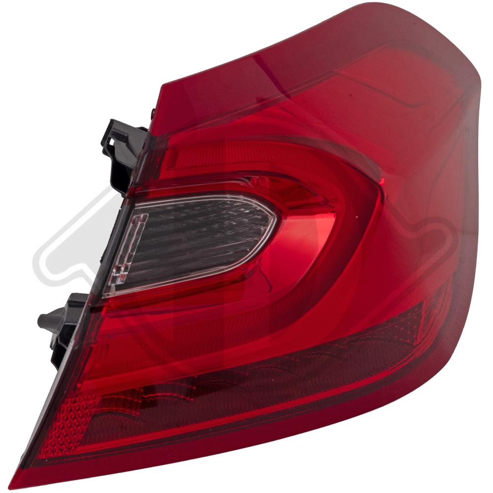 DIEDERICHS Baglygte 1407092 LED højre for FORD