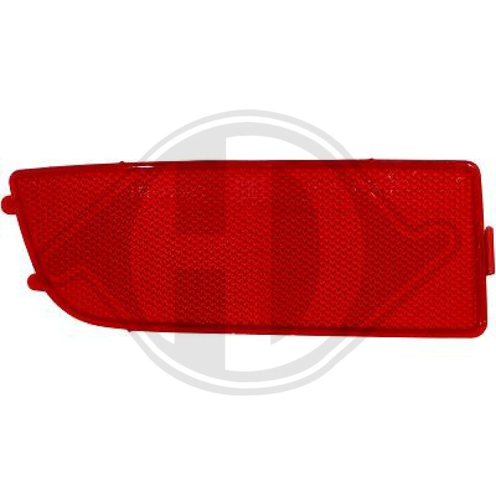 DIEDERICHS Reflektor 1663099 bagved til venstre for MERCEDES-BENZ VW
