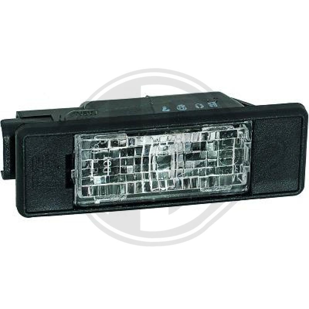DIEDERICHS Nummerpladelys 1663294 W5W på begge sider for PEUGEOT FIAT MERCEDES-BENZ NISSAN VW