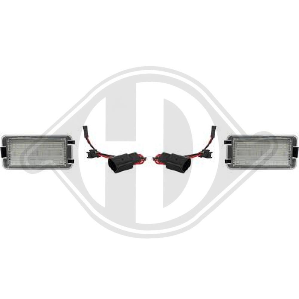 DIEDERICHS Nummerpladelys lid10406 LED