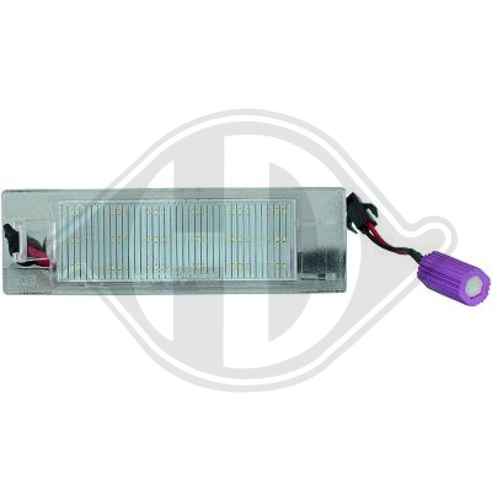DIEDERICHS Nummerpladelys lid10409