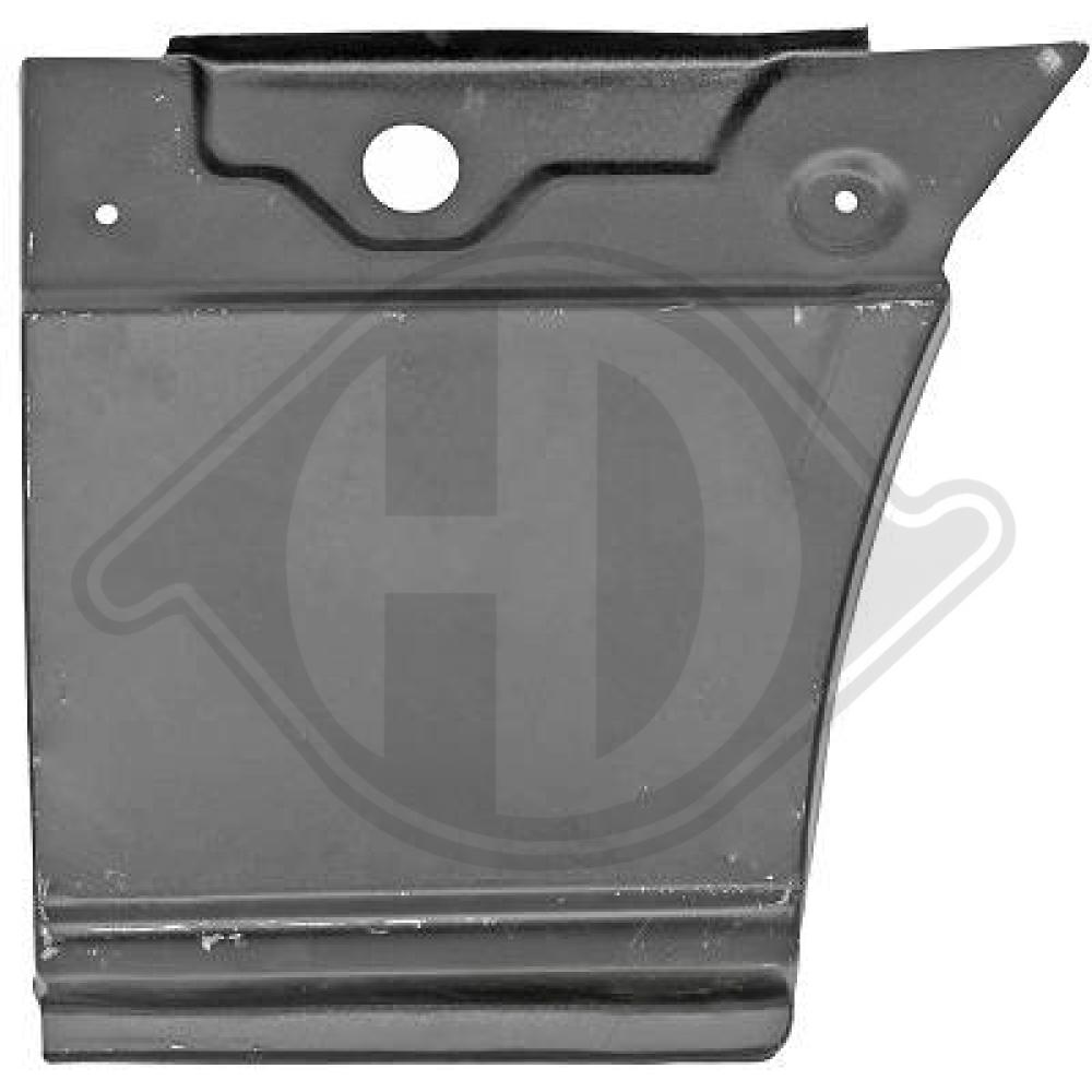 DIEDERICHS Bagskærm / Karrosseriside 9150231 foran akslen for MERCEDES-BENZ