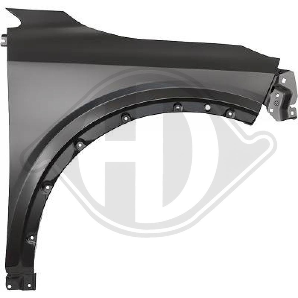 DIEDERICHS Skærm 6047806 foran til højre for NISSAN