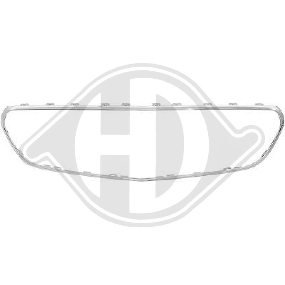 DIEDERICHS Ramme, kølergitter 1618342 for MERCEDES-BENZ