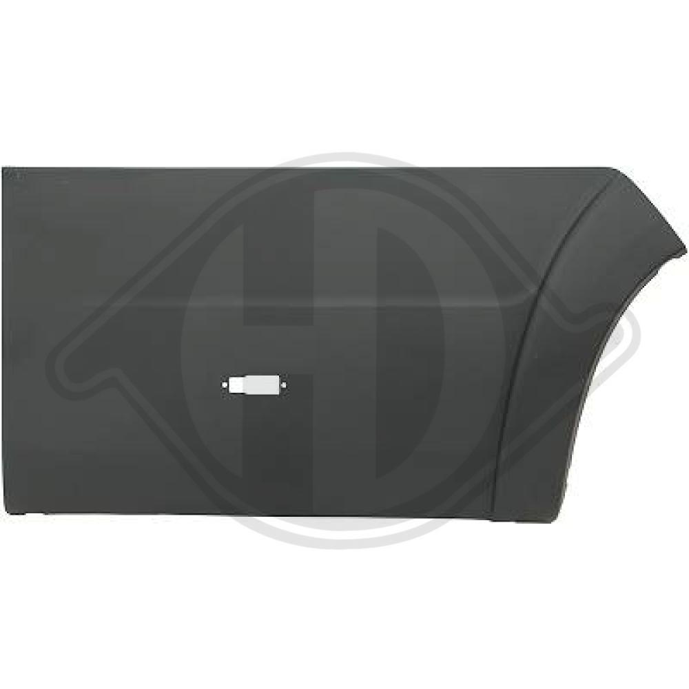 DIEDERICHS Pynte-/beskyttelsesliste, sidepanel 3484268 bagved til højre for FIAT PEUGEOT