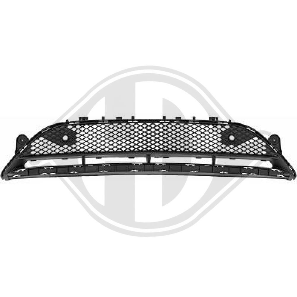 DIEDERICHS Kofangergitter 1618345 midten for MERCEDES-BENZ