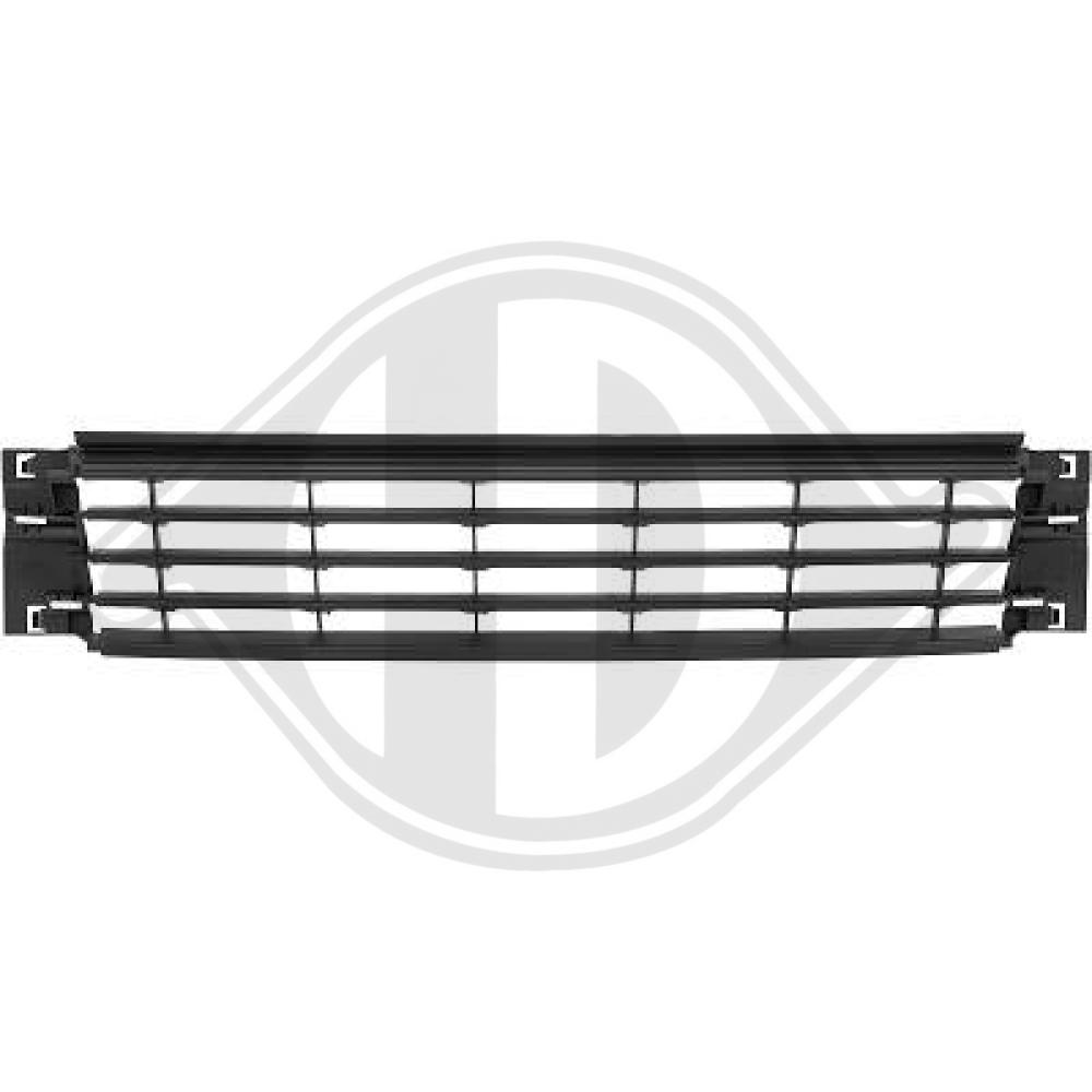 DIEDERICHS Kofangergitter 2207044 midten for VW