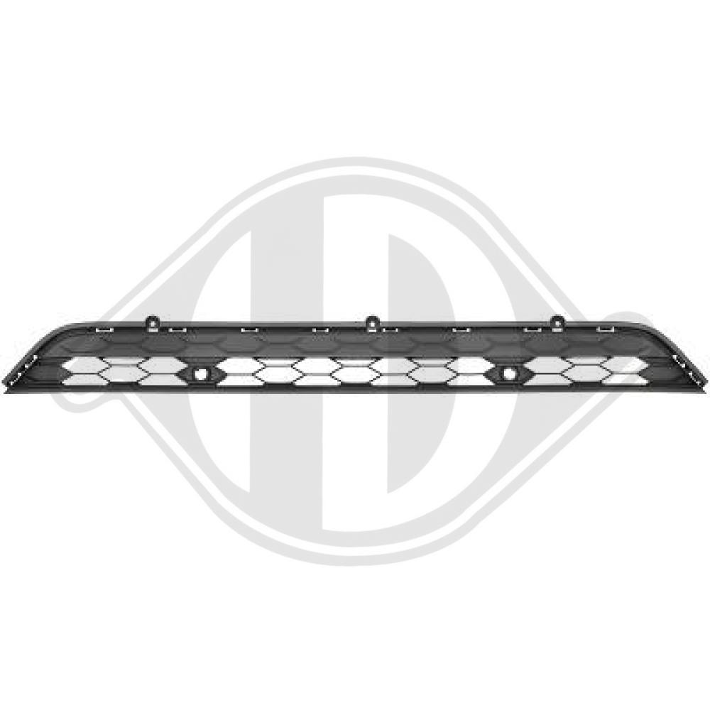 DIEDERICHS Kofangergitter 2256044 midten for VW