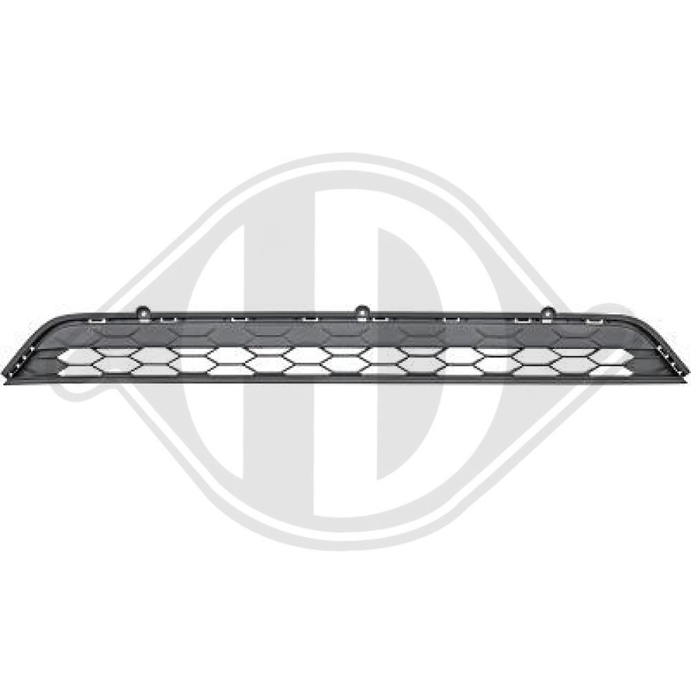 DIEDERICHS Kofangergitter 2256045 midten for VW