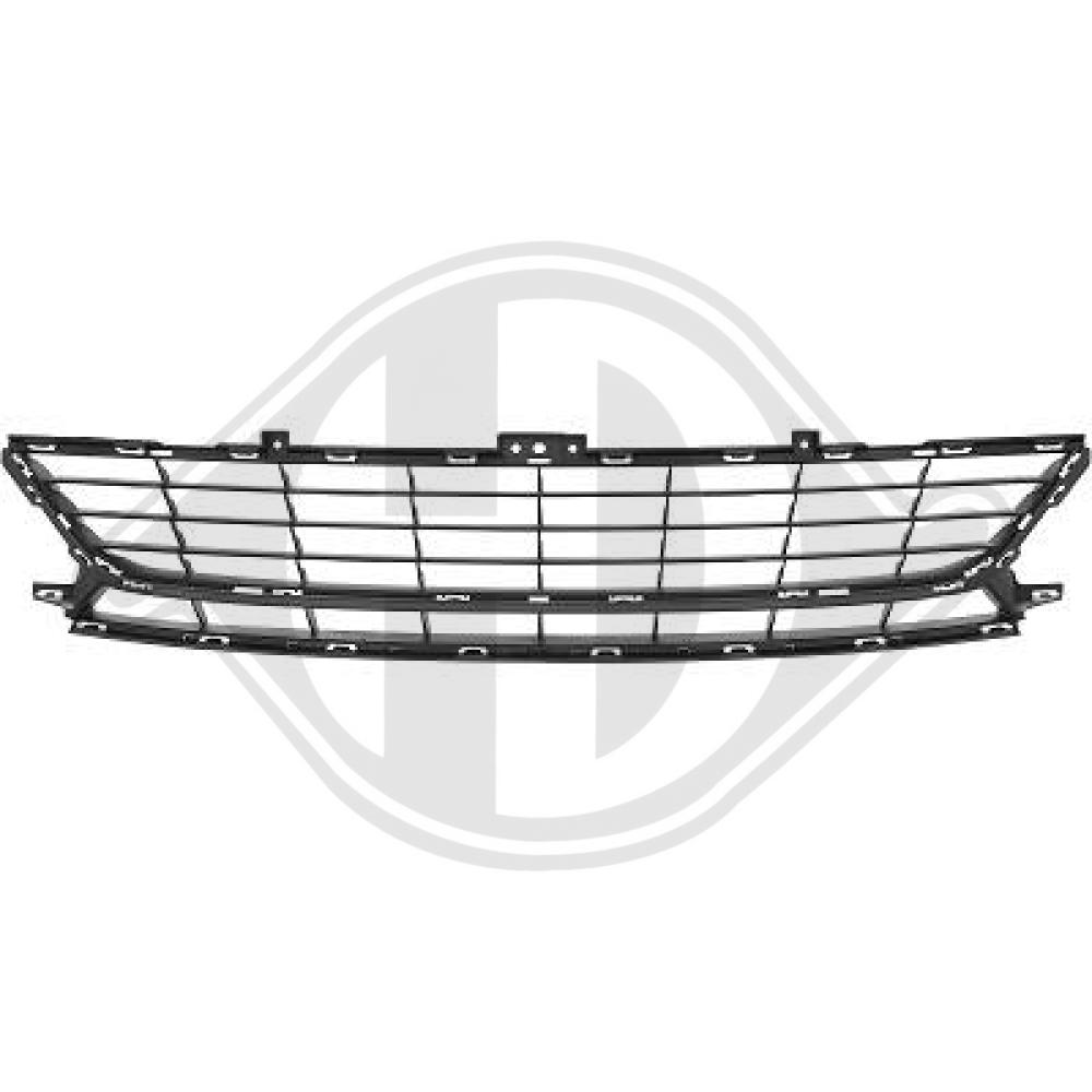 DIEDERICHS Kofangergitter 4466045 midten for RENAULT
