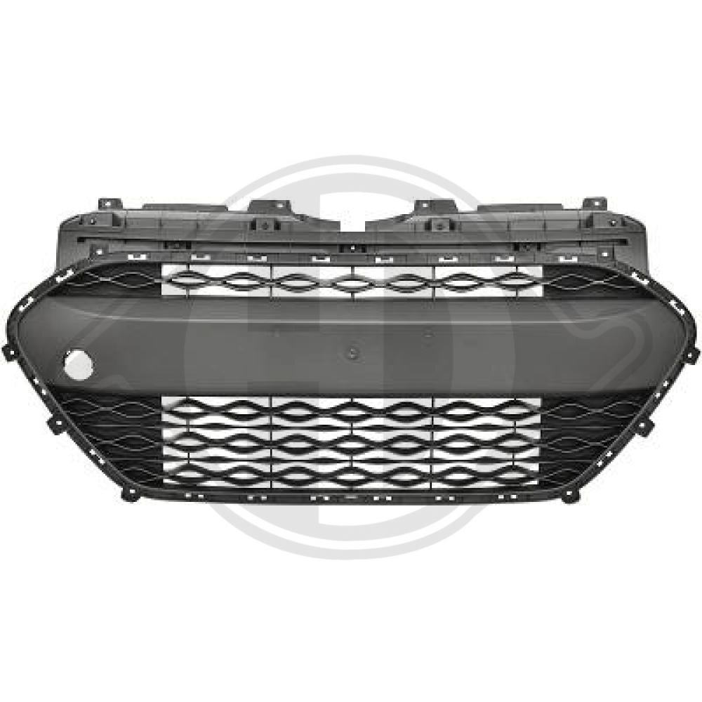 DIEDERICHS Kofangergitter 6853045 midten for HYUNDAI