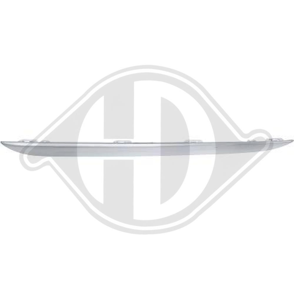 DIEDERICHS Pynte-/beskyttelsesliste, kofanger 1673067 bagved til venstre for MERCEDES-BENZ