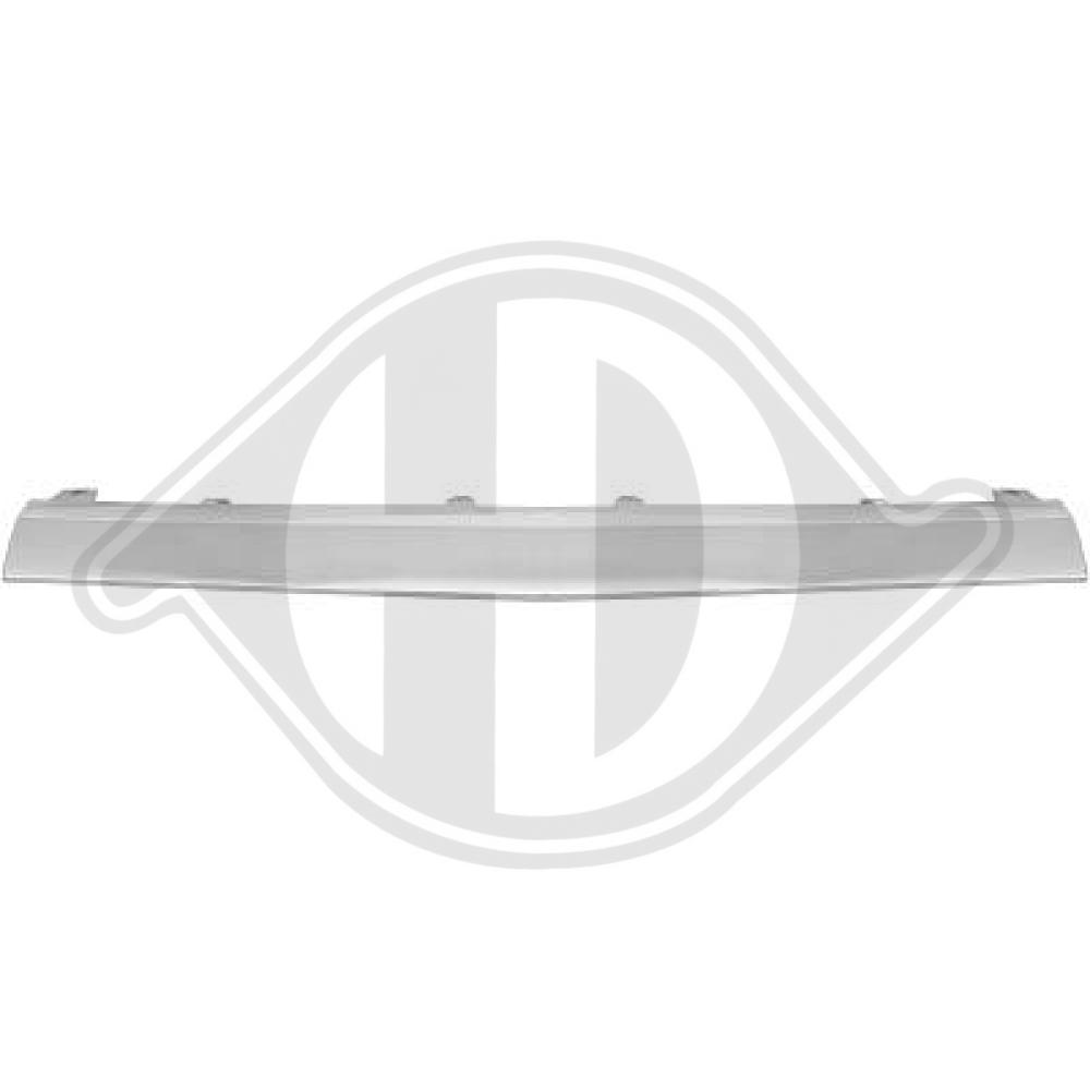 DIEDERICHS Pynte-/beskyttelsesliste, kofanger 1673167 foran for MERCEDES-BENZ
