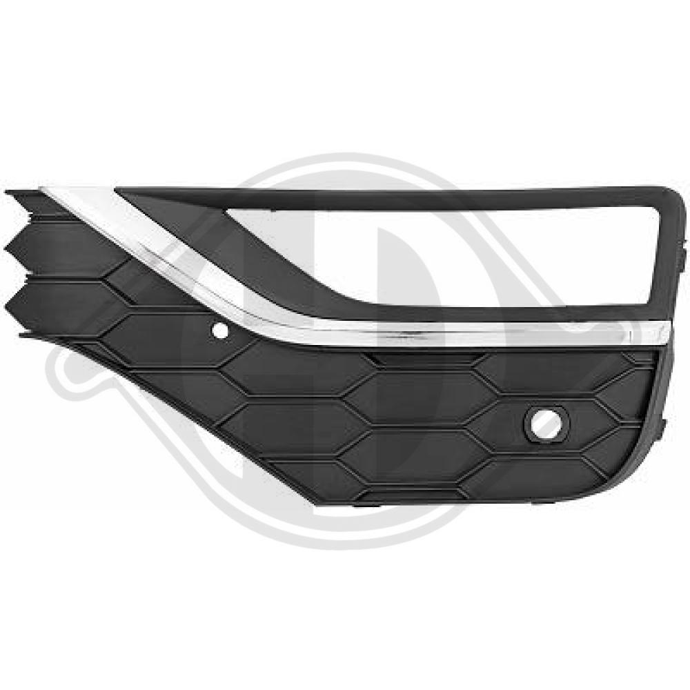 DIEDERICHS Kofangergitter 2276049 foran til venstre for VW