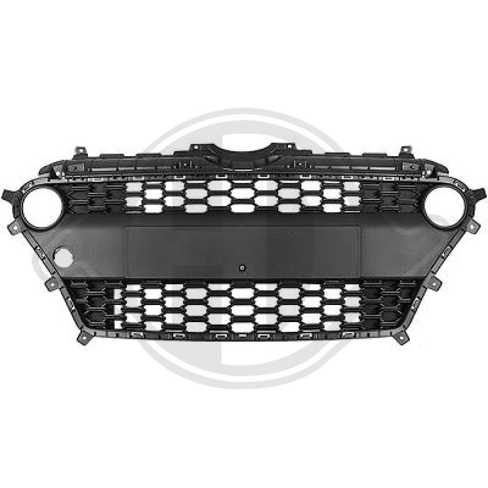 DIEDERICHS Kofangergitter 6853145 midten for HYUNDAI