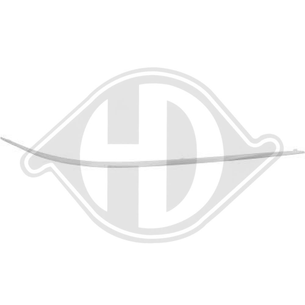 DIEDERICHS Pynte-/beskyttelsesliste, kofanger 1626064 foran til højre for MERCEDES-BENZ