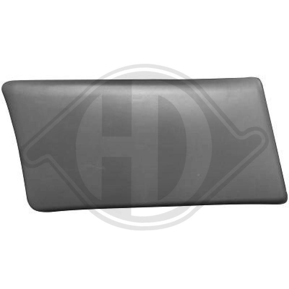 DIEDERICHS Pynte-/beskyttelsesliste, sidepanel 1896266 bagved til højre for OPEL RENAULT