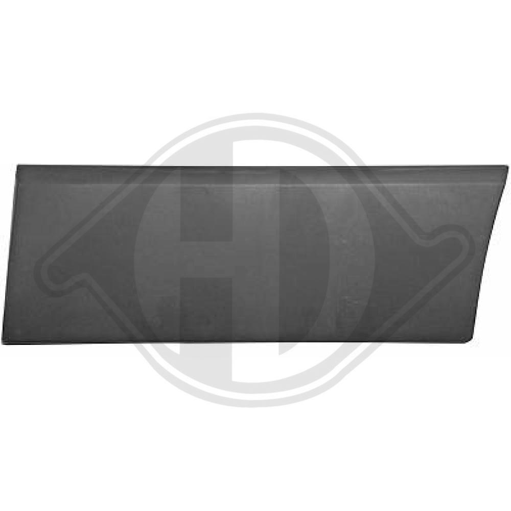 DIEDERICHS Pynte-/beskyttelsesliste, sidepanel 1897267 bagved til venstre for OPEL FIAT NISSAN RENAULT