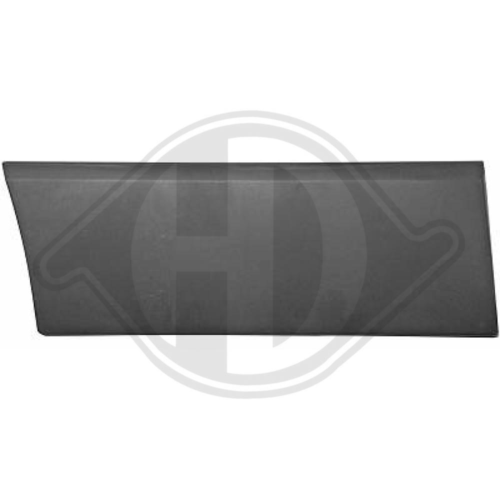 DIEDERICHS Pynte-/beskyttelsesliste, sidepanel 1897266 bagved til højre for OPEL FIAT NISSAN RENAULT