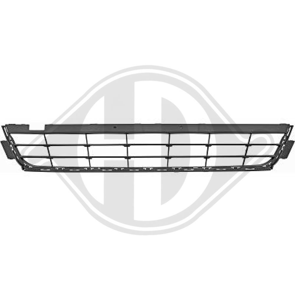 DIEDERICHS Kofangergitter 2291045 midten for VW