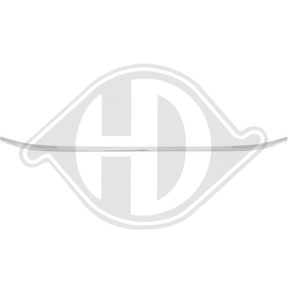 DIEDERICHS Pynte-/beskyttelsesliste, kofanger 1617064 foran for MERCEDES-BENZ