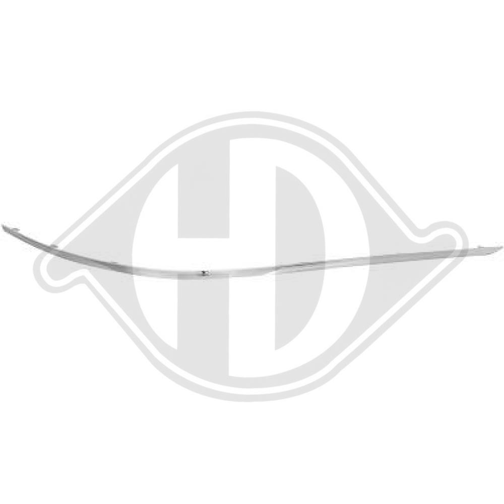 DIEDERICHS Pynte-/beskyttelsesliste, kofanger 1672169 bagved til venstre for MERCEDES-BENZ