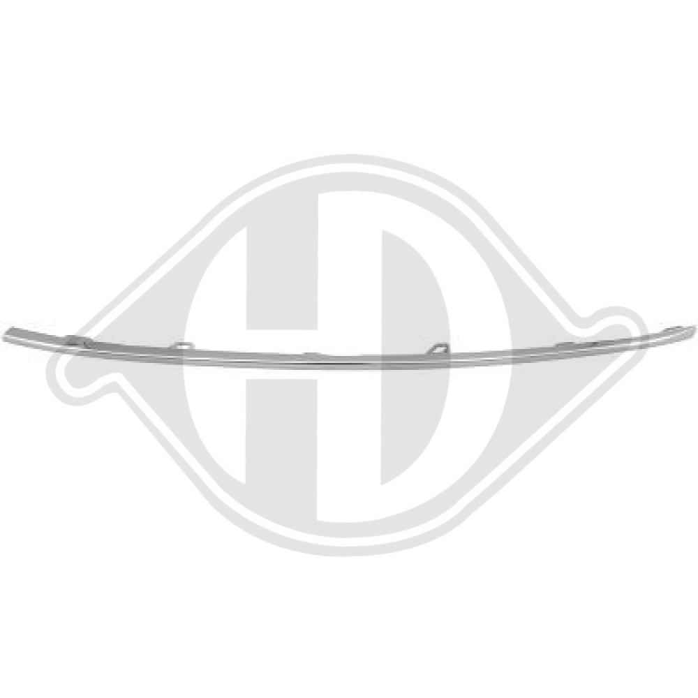DIEDERICHS Pynte-/beskyttelsesliste, kølergitter 7832142 højre for SKODA