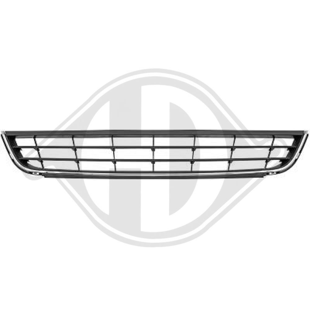 DIEDERICHS Kofangergitter 2233045 midten for VW