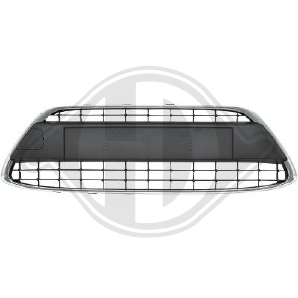DIEDERICHS Kofangergitter 1405042 midten for FORD