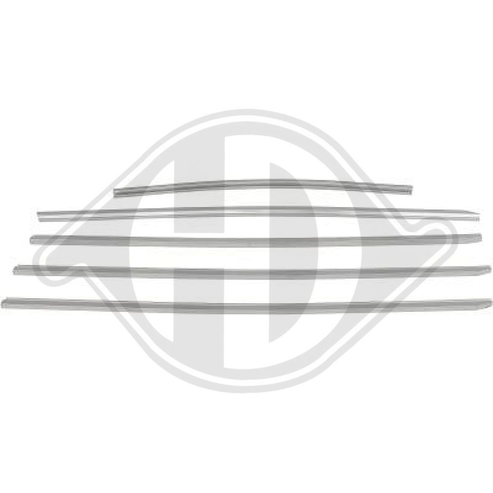 DIEDERICHS Pynte-/beskyttelseslistesæt, kølergitter 1614046 for MERCEDES-BENZ