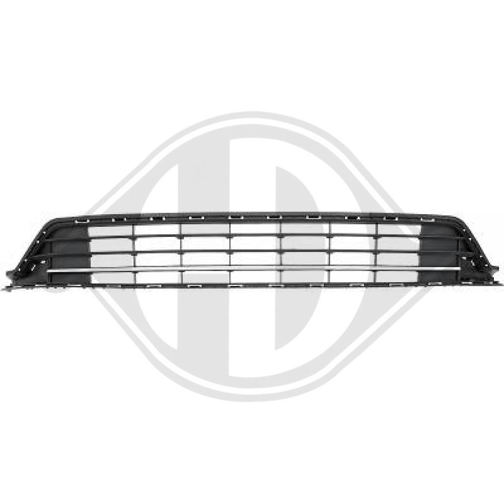 DIEDERICHS Kofangergitter 2216745 midten for VW