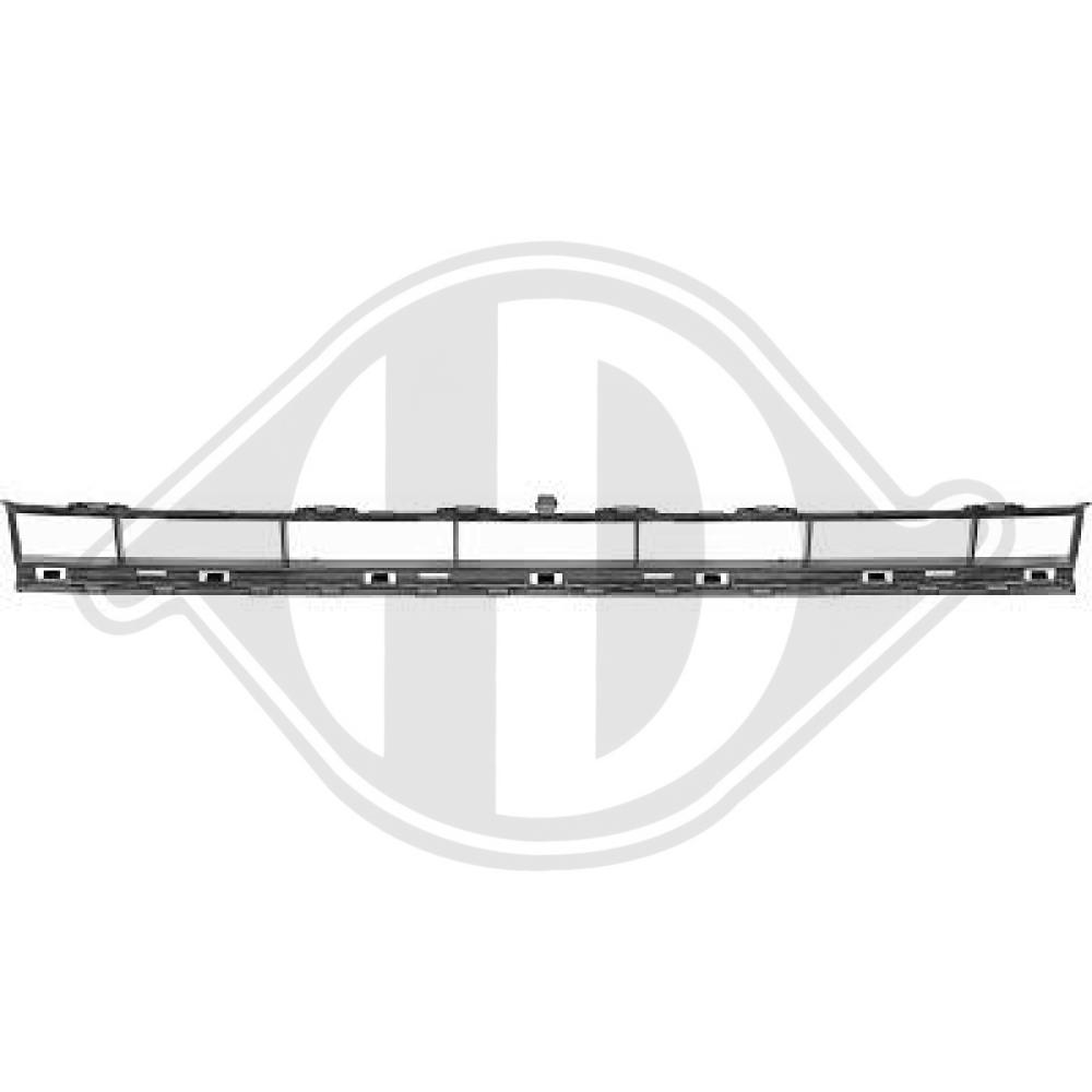 DIEDERICHS Kofangergitter 1033145 midten for AUDI