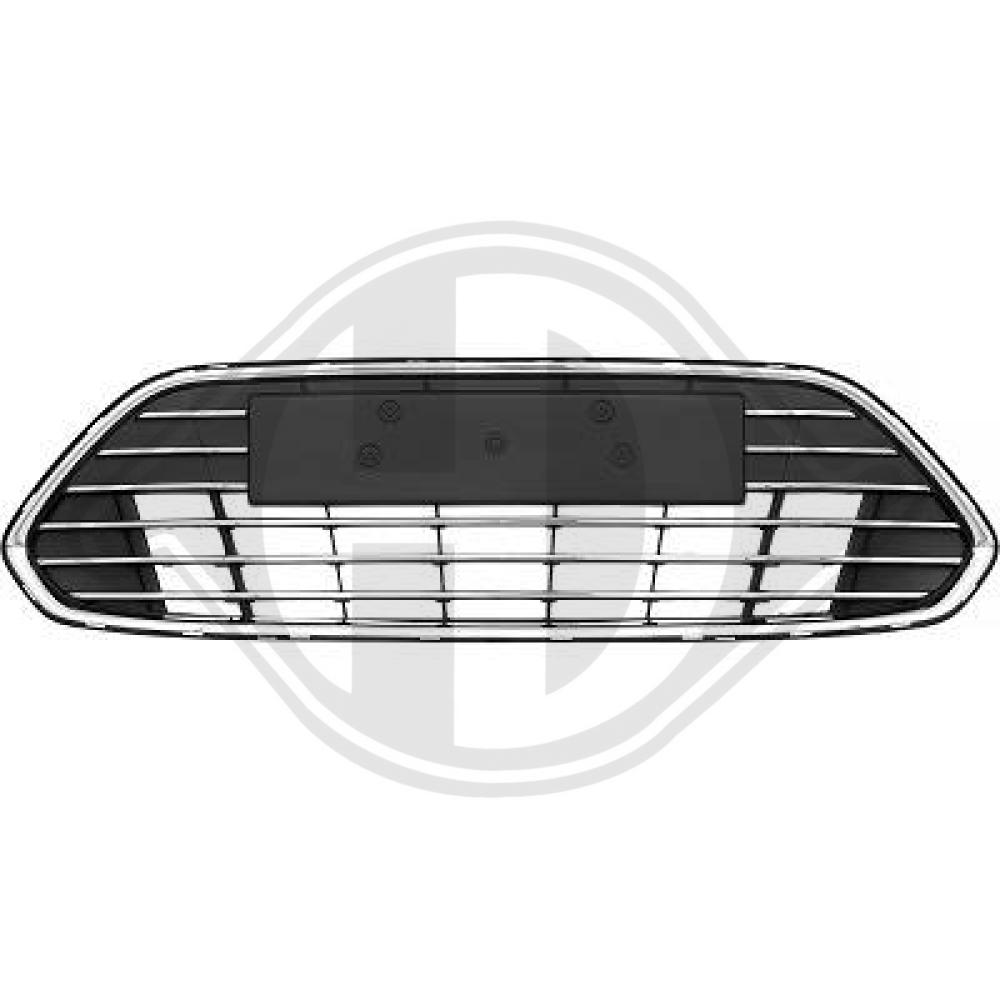 DIEDERICHS Kofangergitter 1428144 midten for FORD