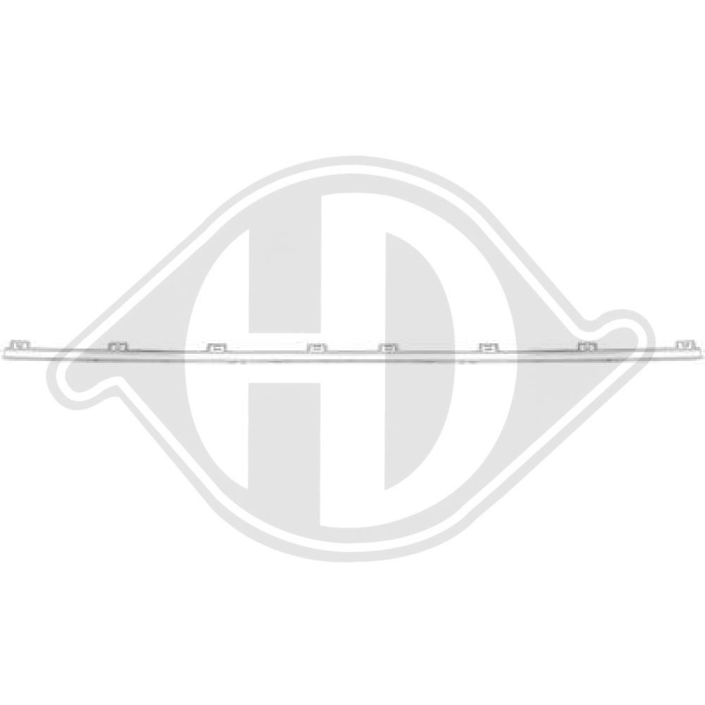 DIEDERICHS Pynte-/beskyttelsesliste, kofanger 1028144 foran for AUDI