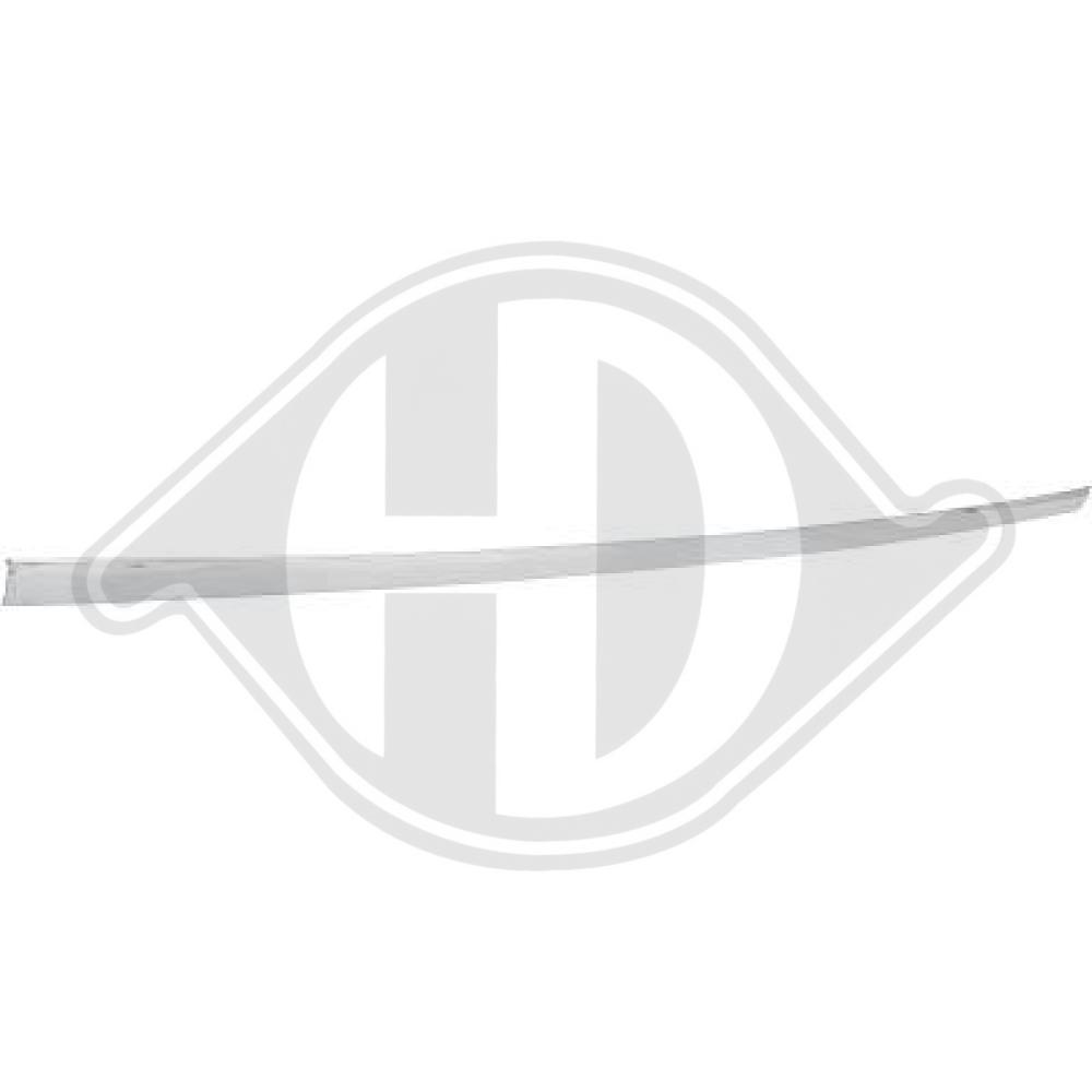 DIEDERICHS Pynte-/beskyttelsesliste, kofanger 1645061 bag for MERCEDES-BENZ