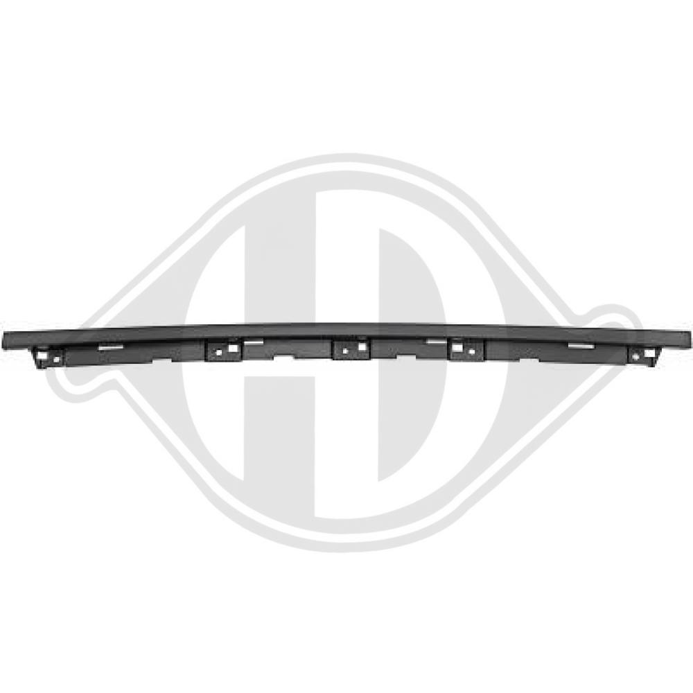 DIEDERICHS Pynte-/beskyttelsesliste, kofanger 1076063 foran for AUDI