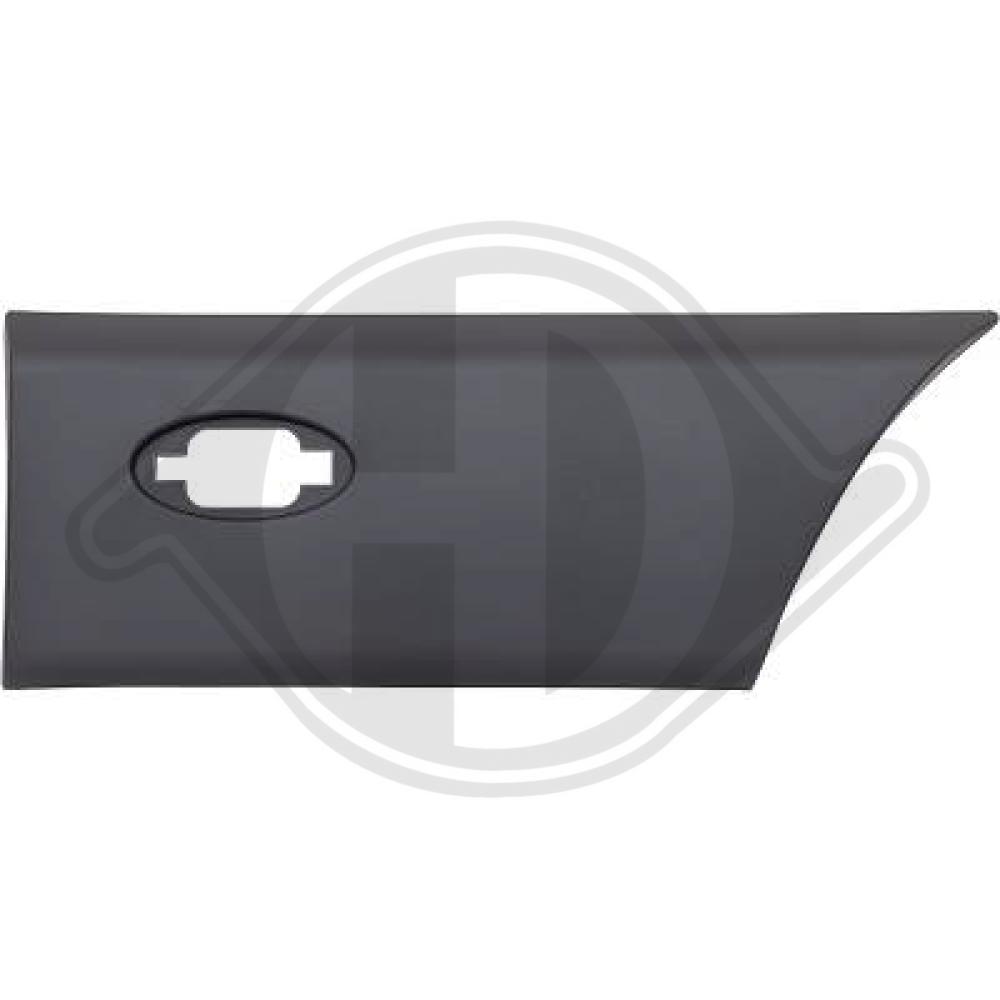 DIEDERICHS Pynte-/beskyttelsesliste, sidepanel 4487363 bagved til venstre for OPEL RENAULT