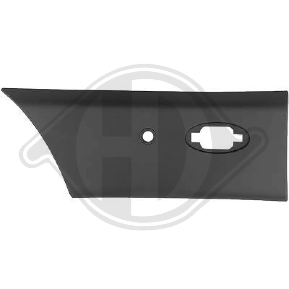 DIEDERICHS Pynte-/beskyttelsesliste, sidepanel 4487168 højre for OPEL RENAULT