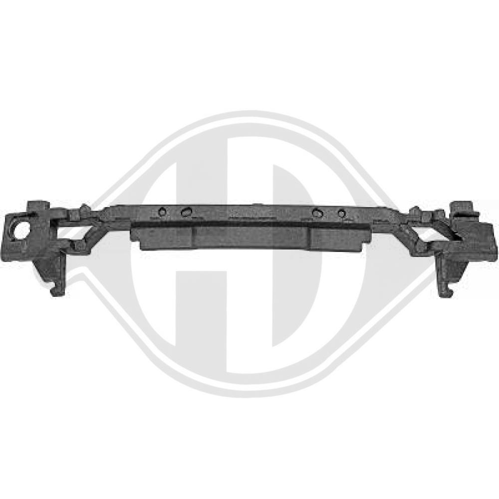 DIEDERICHS Stødabsorbering, kofanger 1028160 foran for AUDI